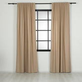 LALIBELA Custom Size Linen Look Curtain – Coffee Milk